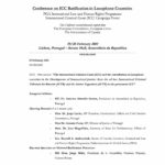Agenda: Conference on ICC Ratification in Lusophone Countries (Feb. 2001)