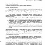 Letter to Vicente Fox Quesada (11 June 2003)