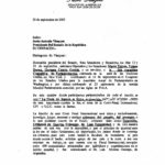 Letter to Jesus Antonio Vasques from Pedro Alegría (Sep. 2003)