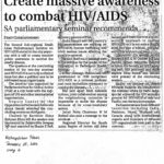 Press Coverage of Second Sub-Regional South Asian Parliamentary Seminar on HIV/AIDS