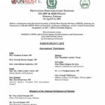 List of Participants: Provincial Parliamentary Seminar on HIV & AIDS Policy (Peshawar, Pakistan) (Apr. 2007)