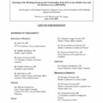 List of Participants: Meeting of the Working Group on the Universality of the ICC in the Middle East and the Mediterranean (MEMED) (June 2007)