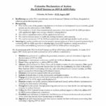 Colombo Declaration of Action (Aug. 2007)
