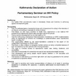 Kathmandu Declaration of Action - Parliamentary Seminar on HIV Policy