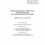 Agenda: Parliamentary Seminar on HIV Policy (Kathmandu, Nepal) (Feb. 2009)