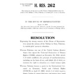 H. RES. 262