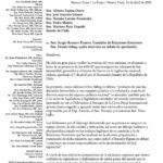 Letter to Chilean Senators (April 2009) (español)