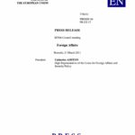 Press Release: Council of the European Union (Mar. 2011)