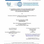 Agenda: 7ma Asamblea Consultiva De Parlamentariospor La Corte Penal Internacional (CPI) Y El Estado De Derecho