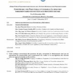 Agenda: Forum Annuel De L’action Mondiale Des Parlementaires - 35eme Session